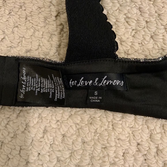 For Love & Lemons Sequin Bra (S) - Picture 3 of 3